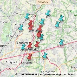 Mappa Via Fratelli Cairoli, 20875 Burago di Molgora MB, Italia (3.59333)