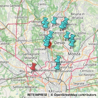 Mappa 20814 Varedo MB, Italia (6.36706)