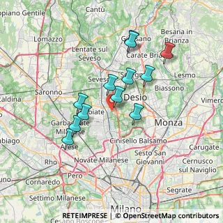 Mappa 20814 Varedo MB, Italia (6.13)