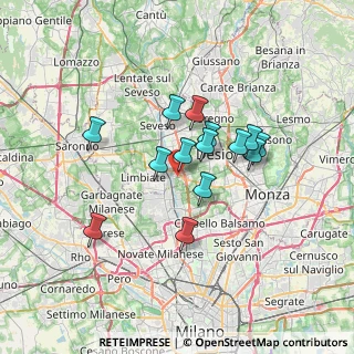 Mappa 20814 Varedo MB, Italia (5.38214)