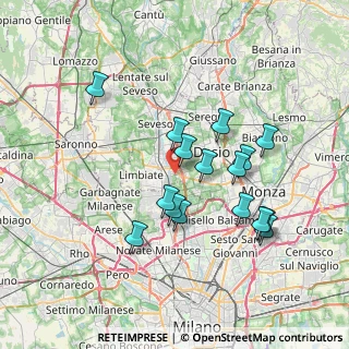 Mappa 20814 Varedo MB, Italia (6.65688)