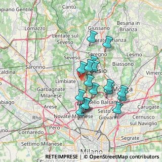 Mappa 20814 Varedo MB, Italia (5.89944)