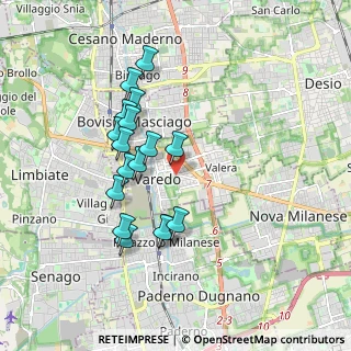 Mappa 20814 Varedo MB, Italia (1.63529)