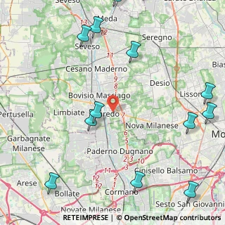 Mappa 20814 Varedo MB, Italia (6.36714)