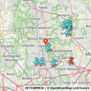 Mappa 20814 Varedo MB, Italia (4.42818)