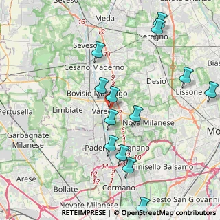 Mappa 20814 Varedo MB, Italia (4.80643)