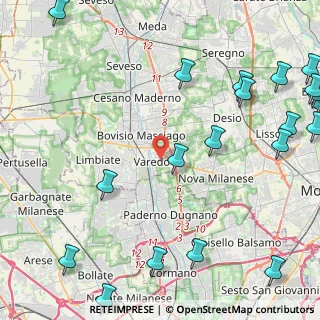 Mappa 20814 Varedo MB, Italia (6.5835)
