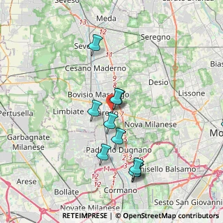 Mappa 20814 Varedo MB, Italia (4.20583)