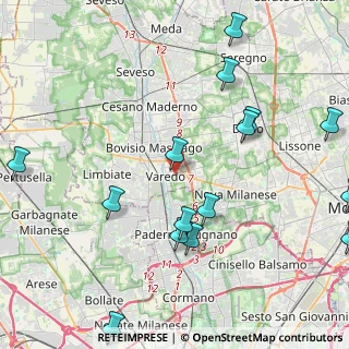 Mappa 20814 Varedo MB, Italia (5.30667)