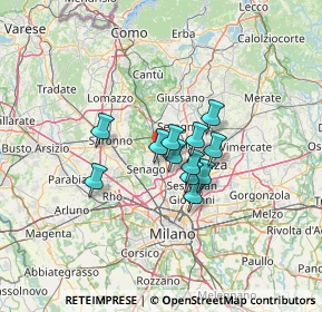 Mappa 20814 Varedo MB, Italia (8.23)