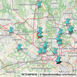 Mappa Via Adua, 21042 Caronno Pertusella VA, Italia (10.414)