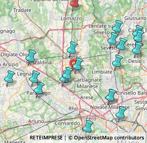 Mappa Via Adua, 21042 Caronno Pertusella VA, Italia (9.78)