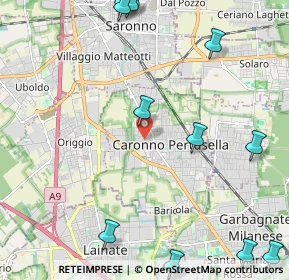Mappa Via Adua, 21042 Caronno Pertusella VA, Italia (3.05083)