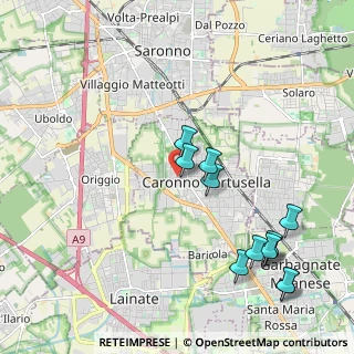 Mappa Via Adua, 21042 Caronno Pertusella VA, Italia (2.325)