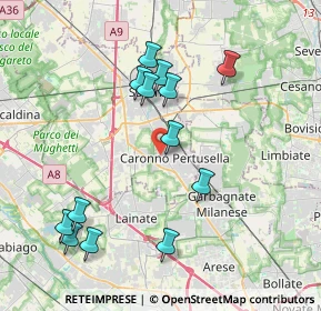 Mappa Via Adua, 21042 Caronno Pertusella VA, Italia (4.02231)