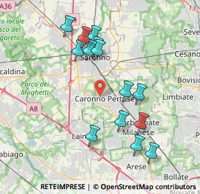 Mappa Via Adua, 21042 Caronno Pertusella VA, Italia (3.77429)