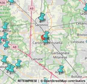 Mappa Via Adua, 21042 Caronno Pertusella VA, Italia (6.7875)