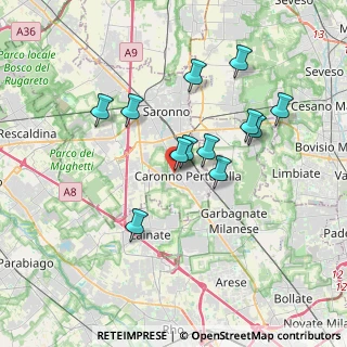Mappa Via Adua, 21042 Caronno Pertusella VA, Italia (3.21833)