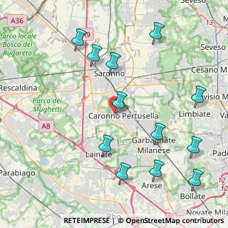 Mappa Via Adua, 21042 Caronno Pertusella VA, Italia (4.82083)