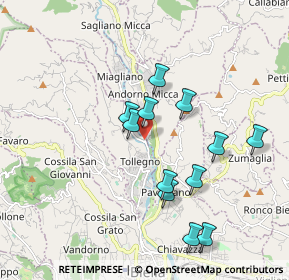 Mappa Via Colli Silvio, 13818 Andorno Micca BI, Italia (1.72167)