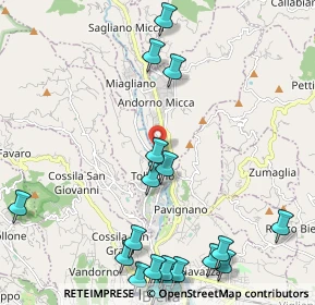 Mappa Via Colli Silvio, 13818 Andorno Micca BI, Italia (2.857)