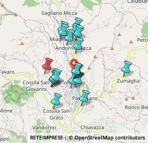Mappa Via Colli Silvio, 13818 Andorno Micca BI, Italia (1.3995)