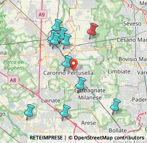 Mappa Caronno Pertusella, 21042 Caronno Pertusella VA, Italia (3.86727)