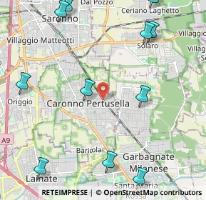 Mappa Caronno Pertusella, 21042 Caronno Pertusella VA, Italia (2.84455)