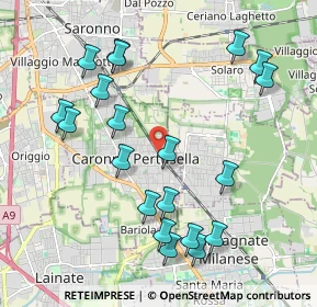 Mappa Caronno Pertusella, 21042 Caronno Pertusella VA, Italia (2.199)