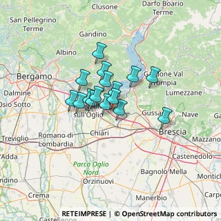 Mappa CAP, 25030 Erbusco BS, Italia (8.38563)