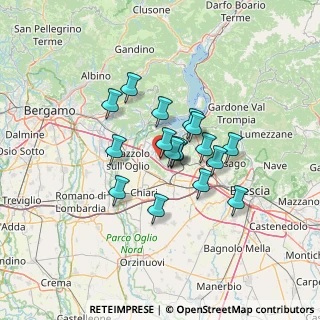 Mappa CAP, 25030 Erbusco BS, Italia (9.62471)