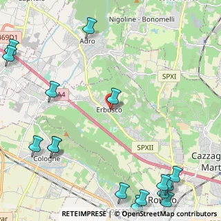 Mappa CAP, 25030 Erbusco BS, Italia (3.48)