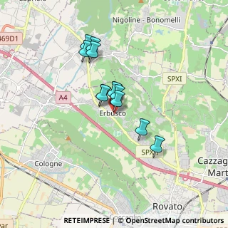 Mappa CAP, 25030 Erbusco BS, Italia (1.235)