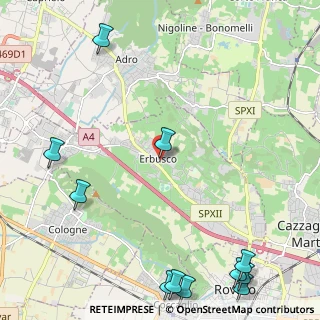 Mappa CAP, 25030 Erbusco BS, Italia (3.35)