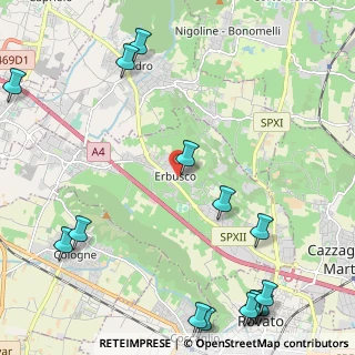 Mappa CAP, 25030 Erbusco BS, Italia (3.22467)