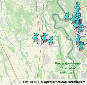 Mappa Via A. Bournè, 28047 Oleggio NO, Italia (5.53)