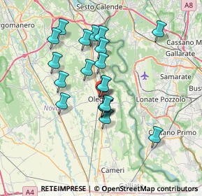 Mappa Via A. Bournè, 28047 Oleggio NO, Italia (6.15)