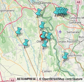 Mappa Via Gvglielmo Marconi, 28047 Oleggio NO, Italia (7.13071)