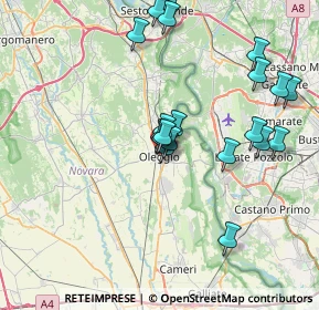 Mappa Via A. Bournè, 28047 Oleggio NO, Italia (7.3)