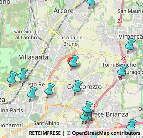 Mappa Via Nando Tintorri, 20863 Concorezzo MB, Italia (2.98867)