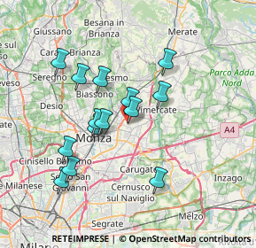 Mappa Via Nando Tintorri, 20863 Concorezzo MB, Italia (6.39429)