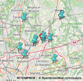 Mappa Via Nando Tintorri, 20863 Concorezzo MB, Italia (6.32818)