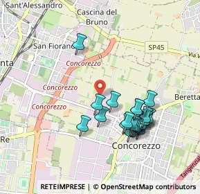 Mappa Via Nando Tintorri, 20863 Concorezzo MB, Italia (0.8855)