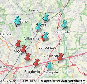 Mappa Via Nando Tintorri, 20863 Concorezzo MB, Italia (4.1625)