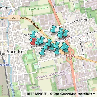 Mappa Via G. Marradi, 20814 Varedo MB, Italia (0.256)