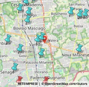 Mappa Via G. Marradi, 20814 Varedo MB, Italia (2.90824)