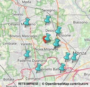 Mappa Via Bologna, 20834 Nova Milanese MB, Italia (3.60727)