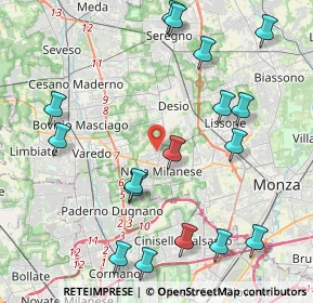 Mappa Via Bologna, 20834 Nova Milanese MB, Italia (4.90353)