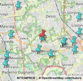 Mappa Via Bologna, 20834 Nova Milanese MB, Italia (2.7875)