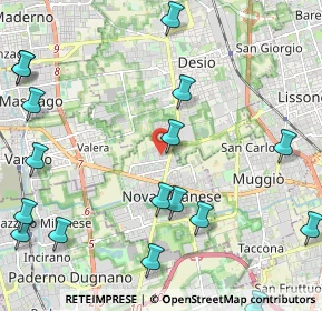 Mappa Via Bologna, 20834 Nova Milanese MB, Italia (2.91706)
